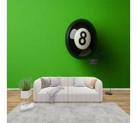 AevuCub 8 Ball Mural Wallpaper for Living Room Bedroom Decor - Billiards Wall Mural, Billiard Balls Wall Art, Non-Woven Photo Wallpaper 3D Effect, 400x280 cm