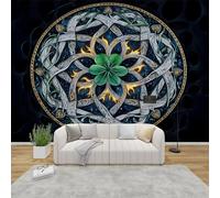 AevuCub Celtic Knot Wallpaper for Living Room - Viking Wall Murals for Bedrooms, Norse Mythology Wall Art, Non-Woven Photo Wallpaper 3D Effect, 100x70 cm