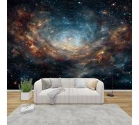 AevuCub Cosmic Wallpaper for Living Room - Outer Space Fantasy Galaxy Wall Murals for Bedrooms, Kids Teens Universe Nebula Wall Art, Non-Woven Photo Wallpaper 3D Effect, 150x105 cm