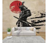 AevuCub Japanese Samurai Wallpaper for Living Room - Anime Wall Murals for Bedrooms, Boys Wall Art, Non-Woven Photo Wallpaper 3D Effect, 200x140 cm