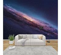 AevuCub Milky Way Wall Mural - Starry Night Sky Galaxy Mural Wallpaper for Living Room, Bedroom Decor, Kids Boys Girls Space Theme Wall Art, Non-Woven Photo Wallpaper 3D Effect, 500x350 cm