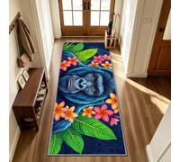 AevuCub Monkey Tropical Animal Runner Rugs for Hallway Non Slip 60x240cm