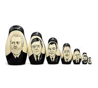 AEVVV 7 pcs Russian Composers Nesting Dolls - Tchaikovsky Shostakovich Rachmaninoff Stravinsky Prokofiev Mussorgsky Music Lover Collectible Matryoshka