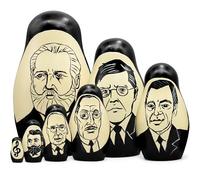 AEVVV 7 pcs Russian Composers Nesting Dolls - Tchaikovsky Shostakovich Rachmaninoff Stravinsky Prokofiev Mussorgsky Music Lover Collectible Matryoshka