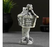 AEVVV Authentic Baba Yaga's Hut Figurine - Traditional Russian Folklore Collectible, 3.3"" Marble Chips Souvenir, Grey, 4851454