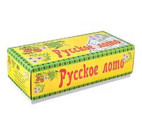 AEVVV Russian Bingo Lotto Game Set for Family - Russian Lotto Board Games - Tambola Kit of Wood Barrels Loteria Bingo Cards Toys Chips
