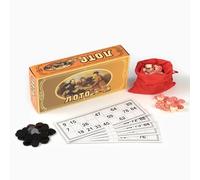 AEVVV Russian Bingo Wooden Game Set - Classic Family Lotto Board Game