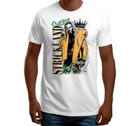 AEW Swerve Strickland - The Realest (Amazon Exclusive) T-Shirt, White, S