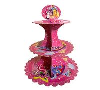 AEX 3 Tier Cake Stands for Afternoon Tea, Biodegradable Cupcake Stand Cardboard, Round Dessert Tower for Party, Birthday, Anniversary, Wedding, Baby Shower Little Pony
