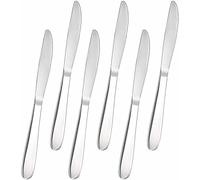 AEX 6X Stainless Steel Table Knives Set | Compact & Versatile Cutlery for Butter, Cheese, and Dining | Ergonomic Design, Dishwasher-Safe, Durable Serrated Blades