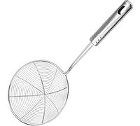 Aex Stainless Steel Spider Strainer Ladle 7.2 Inch Fine Mesh Skimmer Spoon With Handle For Frying Noodles Pasta Vegetables
