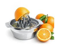 AEX Citrus Juicer Lemon Squeezer - Stainless Steel Manual Juicer Hand Press for Fresh Lemon & Orange Juice, Multi-Purpose Dishwasher Safe Kitchen Juicing Tool with Strainer