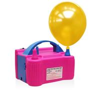 AEX Electric Balloon Pump - 600W Portable Air Pump With Dual Nozzle - Balloon Inflator AC220-240V Machine for Party, Wedding, Birthday, Activities and Festival (Hot Pink with Attachment)