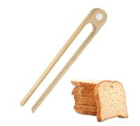 AEX Magnetic Toast Tong Wooden Tongs Reusable Bamboo Kitchen Tongs Disposable Utensils Mini Tong for Cooking and Serving Utensils Tool