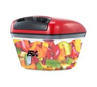 AEX Manual Food Chopper Multifunctional Chopper, Dicer, Grinder & Hand Vegetable Chopper with Pull String for Onion, Herb, Carrot & More - Food Chopper Manual for Home Kitchen (Persian Red) 550ml