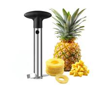 Aex Pineapple Cutter Slicer Corer With Good Grip Handle For Pineapple Rings Apple Slicing Kitchen Prep Black