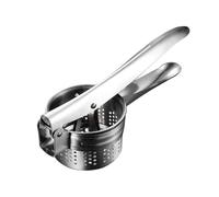 AEX Potato Ricer Heavy Duty Stainless Steel Potato Puree Masher Lemon Juicer Kitchen Cooking Mashers for Fluffy Mashed Potatoes Dishwasher Safe Silver
