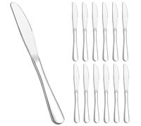 AEX Premium 12-Piece Stainless Steel Knives Set - Dinner Knives, Table Knives, Cutlery Knives, Kitchen & Dining Knife Set, Dishwasher Safe, Ergonomic Handle, Rust-Resistant, Household Cutlery