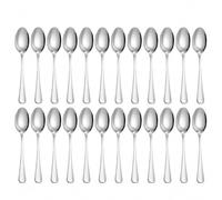 AEX Premium Table Spoons Set of 24, Stainless Steel Dinner Spoons and Dessert Spoons, Large Tablespoons for Soup, Cereal, Kitchen Use, Durable Everyday Cutlery Set with Polished Finish (24)