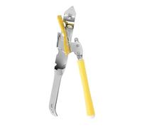 AEX Stainless Steel Butterfly Portable Manual Can Opener - Safe, Heavy Duty Tin Opener UK with Non-Slip Handle and Easy Grip- Ideal for Kitchen (Yellow)