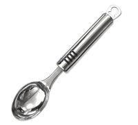 AEX Stainless Steel Ice Cream Spoon with Non-Slip Comfort Grip Handle Mirror Polishing Cutlery Spoon Serving Spoon for Sturdy Ice Cream, Cookie, Fruit