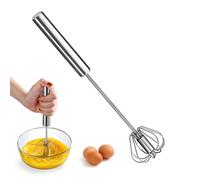 Aex Stainless Steel Semi Automatic Egg Whisk Hand A Push Beater Food Blender For Baking Cooking Kitchen Utensil