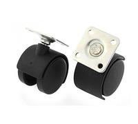 Aexit 1.5 Inch Dia Wheel Square Plate 360 Degree Rotation Swivel Caster 2pcs (f1adb82f3a1e19579e215c875164c732)