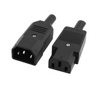 Aexit 1 Pair CP-22S Male Female Connector Power Supply Adapter AC 250V 10A (d004e2a57a21610131e4c1ce630ac500)