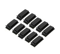 Aexit 10 Pcs FC-30 Double Side Self Adhesive Cable Ties Wire Orgnizer Clip Clamp Black (872b87f8034fbce6e712648478c75744)