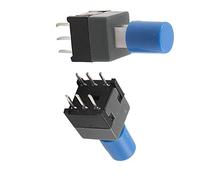 Aexit 10 Pcs Self Lock Latching 8.5 x 8.5mm Tactile Push Button Switch 6 Pin DIP w Cap (2823d0120418e231059d49e7a954d9f8)