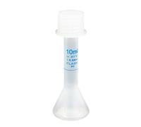 Aexit 10ml Clear White PP Plastic Measuring Volumetric Flask w Screw Cap (becc27918fc958f2a96a03ee9fc01ad1)