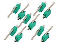 Aexit 10Pcs Momentary Long Straight Hinge Lever Arm SPDT 1NO 1NC Micro Limit Switch Green (7da17a99359f274d94378ed58edaf500)