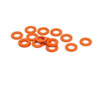 Aexit 15pcs 0.5mm Thickness M3 Aluminum Alloy Flat fende-r Screw Washer Orange (34d5408bdd968dbc1f900c222789957d)
