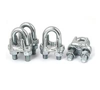 Aexit 18mm Inner Width Stainless Steel Wire Rope Cable Clip Saddle Clamp Fastener 4pcs (309b9df1329c2649ddea39e817e70f9e)
