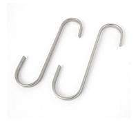 Aexit 2 Pcs Home Workshop S Shaped Style Stainless Steel Hook Hanger Silver Tone (b4e637f5d058286e3dea1a4874afd942)