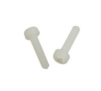 Aexit 20 Pcs Nylon 3mm x 12mm Male Thread Round Phillips Head Screw Bolt (a3afb857a73a071705bc8ee033e24c9b)
