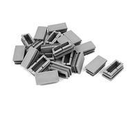 Aexit 20mmx40mm Plastic Blanking End Cap Rectangle Ribbed Tube Insert Gray 20pcs (7d9b514bfa9efb4c75cb6dc71eecb32b)
