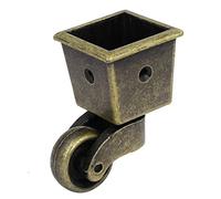 Aexit 25mm 1-Inch Wheel Dia Swivel Square Cup Caster Bronze Tone for Chair Table (bc4e28266ed8a601a478b93448790f29)