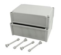 Aexit 280mm x 190mm x 180mm Waterproof Junction Box DIY Case Enclosure Gray (8b0eede48de44e725e87e0494faa4ca7)