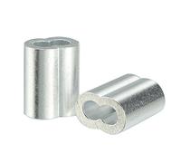 Aexit 2mm 5/64-inch Cable Wire Rope Aluminum Sleeves Clip Crimping Loop 50pcs (4bbe10f44b4ffadc93be79ac41244429)
