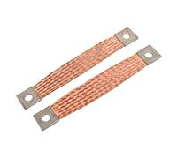 Aexit 2pcs 150mmx20mm Braided Wire Flexible Copper Braid Electrical Connector (0b1e17912b6d54e30654991ee26ed2df)