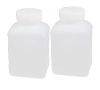 Aexit 2Pcs 17oz HDPE Plastic White Wide Mouth Square Soil Sample Solid Reagent Bottle (e9ea6f65fd1f1fec33e623e42de7044d)
