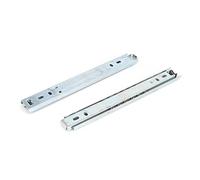Aexit 2Pcs 25mm Wide 2-Fold Side Mounted Ball Bearing Drawer Slide 8" Long (6557d458e8d04d4733ab2017dbd607fa)