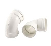 Aexit 2PCS 50mm to 50mm UPVC 90 Degree Water Pipe Adapter Fitting Elbow Connectors (401b899cea7fcdd2eee333f90cb0fcae)