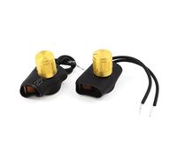 Aexit 2Pcs Black 2-Wires Gold Tone Rotary Knob Dimmer Switch AC220V 1-3A (1ac9f15b99299c81312a9f5f44f03522)