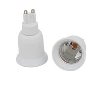 Aexit 2pcs G9 to E27 Extender Adapter Converter Lamp Bulb Socket Holder White (b6daf21e5beac3930946e11b2ca47e7b)