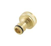Aexit 31mm 1 PT Female Threaded Brass Water Faucet Tap Connector for Garden Hose (f4ad580efb93d7735ca9ecfde4f5ad84)