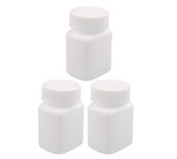 Aexit 3Pcs 90ml Plastic Capsule Pill Bottle Healthy Product Square Bottle White Lid (2f5e6167fcde71aa6c2ae7e055eabdd6)