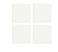 Aexit 4 Pcs 86x86mm White PVC Square Wallplate Switch Junction Box Cover Panel (6622b4da6a10f5cae55e238af09b7cd3)