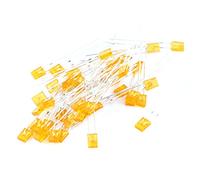Aexit 40 Pcs 2P 3mm Rectangle Super Bright Yellow LED Light Emitting Diode DC 2.5-3V (f884a69e5c01b61abf76c3f1fe309a99)